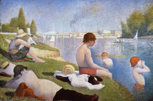 Bathing At Asnieres — Georges Seurat