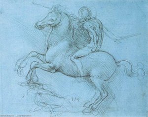 Study For The Sforza Monument — Leonardo Da Vinci, Renaissance