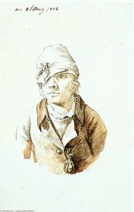 Self Portrait With Cap And Sighting Eye Shield — Caspar David Friedrich