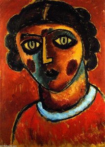 Head Of A Woman — Alexej Von Jawlensky, Early Expressionism