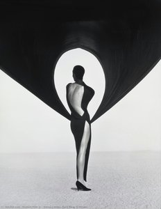 Versace Dress, Back View, El Mirage — Herbert Ritts Jr.