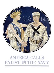 america callsenlist in the navy - (9954654)
