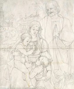 Holy Family With John The Baptist As A Boy — Peter Von Cornelius