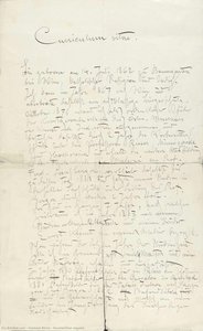 Handwritten Resume — Gustav Klimt, Symbolism