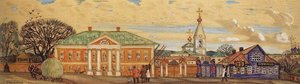 Street In Krutogorsk — Boris Mikhailovich Kustodiev