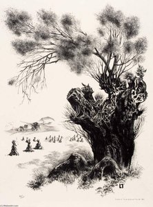 Old Willow — Louis Lozowick