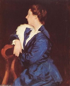 Portrait Of Mrs. Sándor Ernst — Károly Ferenczy