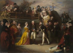 Visit Of George Iii To Howe's Flagship, The 'queen Charlotte', On 26 June 1794 — Sir Thomas Francis Dicksee