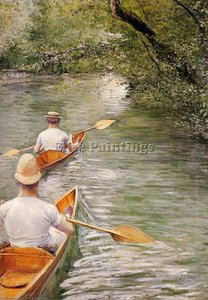 Perissoires Aka The Canoes — Gustave Caillebotte
