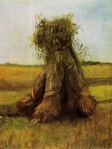 Sheaves Of Wheat In A Field — Vincent Van Gog