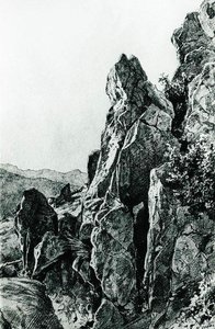 Gurzuf. Rocks — Ivan Ivanovich Shishkin