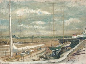 Yachts 'Candda', 'Shamrock' and 'Astra' in Dry Dock