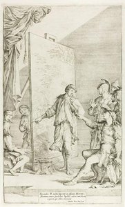 Alexander In The Studio Of Apelles — Salvator Rosa