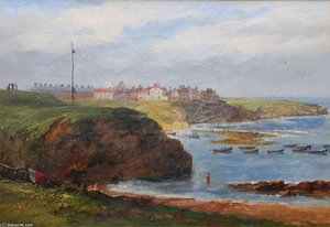Cullercoats From The South — John Wilson Carmichael