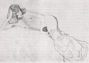 Reclining Woman — Gustav Klimt
