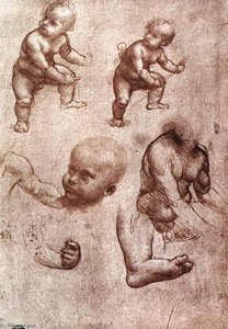 Study Of A Child — Leonardo Da Vinci, High Renaissance
