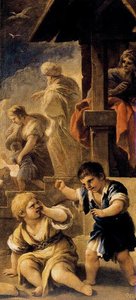Isaac And Ishmael Brawl — Luca Giordano