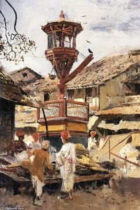 Birdhouse And Market - Ahmedabad, India — Edwin Lord Weeks