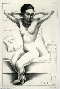 Nude With Beads (frida Kahlo) 1 — Diego Rivera