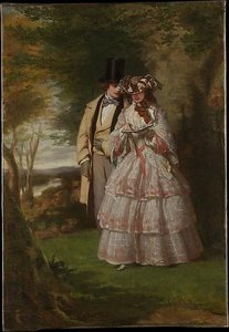 The Two Central Figures In Derby Day — William Powell Frith