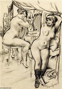 Brothel Scene — Boris Dmitrievich Grigoriev