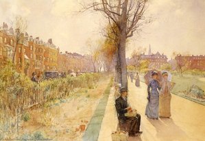 Boston Common — Frederick Childe Hassam, Impressionism