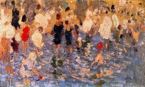 Escena En La Playa — Cecilio Pla Y Gallardo