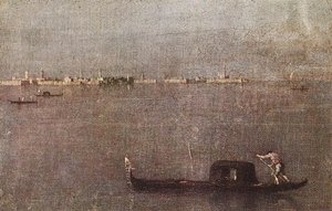 Gondola In The Lagoon — Francesco Lazzaro Guardi