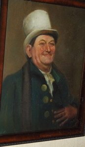 Man with Top Hat, (painting)