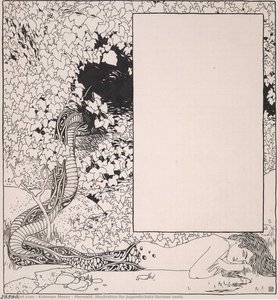 Mermaid. Illustration For Jugendschatz German Seals. — Koloman Moser