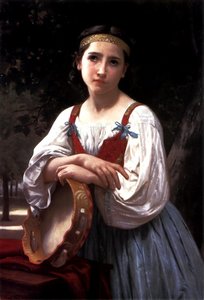 Bohemienne The Basque Drum — William-adolphe Bouguereau