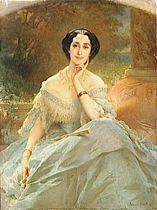 Portrait De La Comtesse De Hallez Claparède — Edouard Louis Dubufe