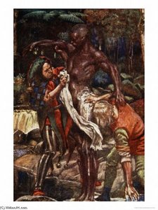 Fool And Want-wit Washing A Man From The Pilgrim's Progress By M Macgregor Pub Jack