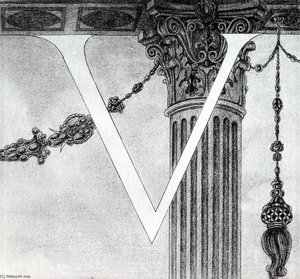 Design Of Initial V — Aubrey Vincent Beardsley