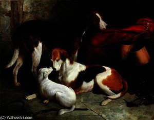 A Couple Of Lord Henry Bentinck's Foxhounds — William Barraud
