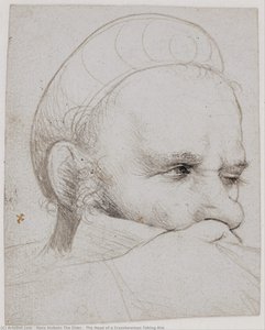 The Head Of A Crossbowman Taking Aim — Hans The Elder Holbein
