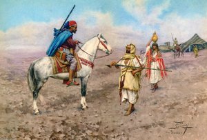 A Desert Camp — Giulio Rosati