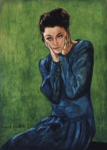 Femme Sur Fond Vert — Francis Picabia