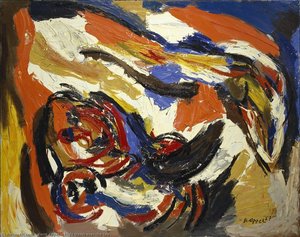 Birds Storm Over The Sea — Karel Appel