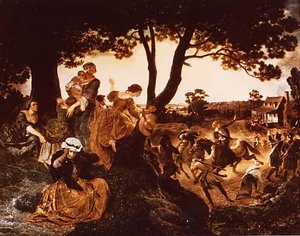 First News From Lexington, (painting) — Emanuel Gottlieb Leutze