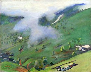 View Of The Gorge From The Pushkin Pass — Martiros Sarian