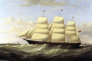 Medium Clipper Adelaide Off The Skerries — Samuel Walters