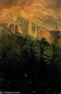 Landscape In The Vosges — Paul Gustave Doré, Romanticism
