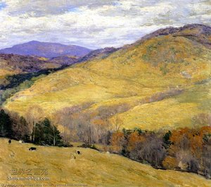Vermont Hills, November — Willard Leroy Metcalf, Impressionism