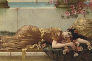A Reclining Beauty — Emile Eisman Semenovsky