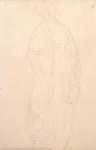 Study For Portrait Of Eugenia Primavesi — Gustav Klimt, Art Nouveau
