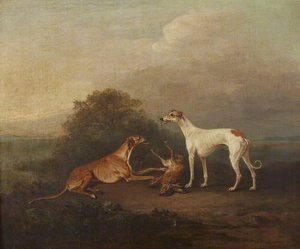 Two Greyhounds And A Dead Hare — Sr John E. Ferneley, Neoclassicism