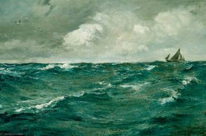 Seascape (a Westerly Wind) — Charles Napier Hemy