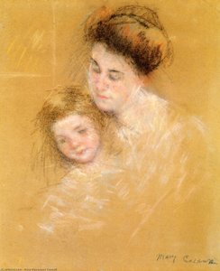 Mother And Child — Mary Stevenson Cassatt, Impressionism