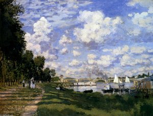 The Marina At Argenteuil — Claude Monet, Impressionism